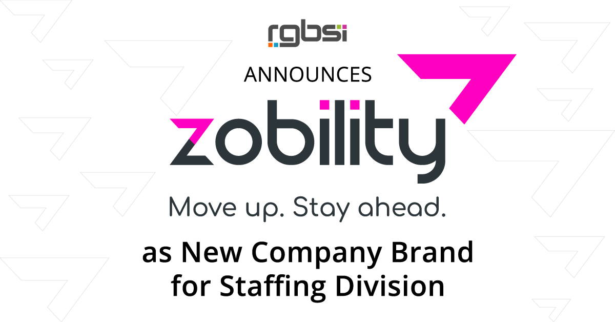 Zobility is New Company Brand for Staffing for RGBSI